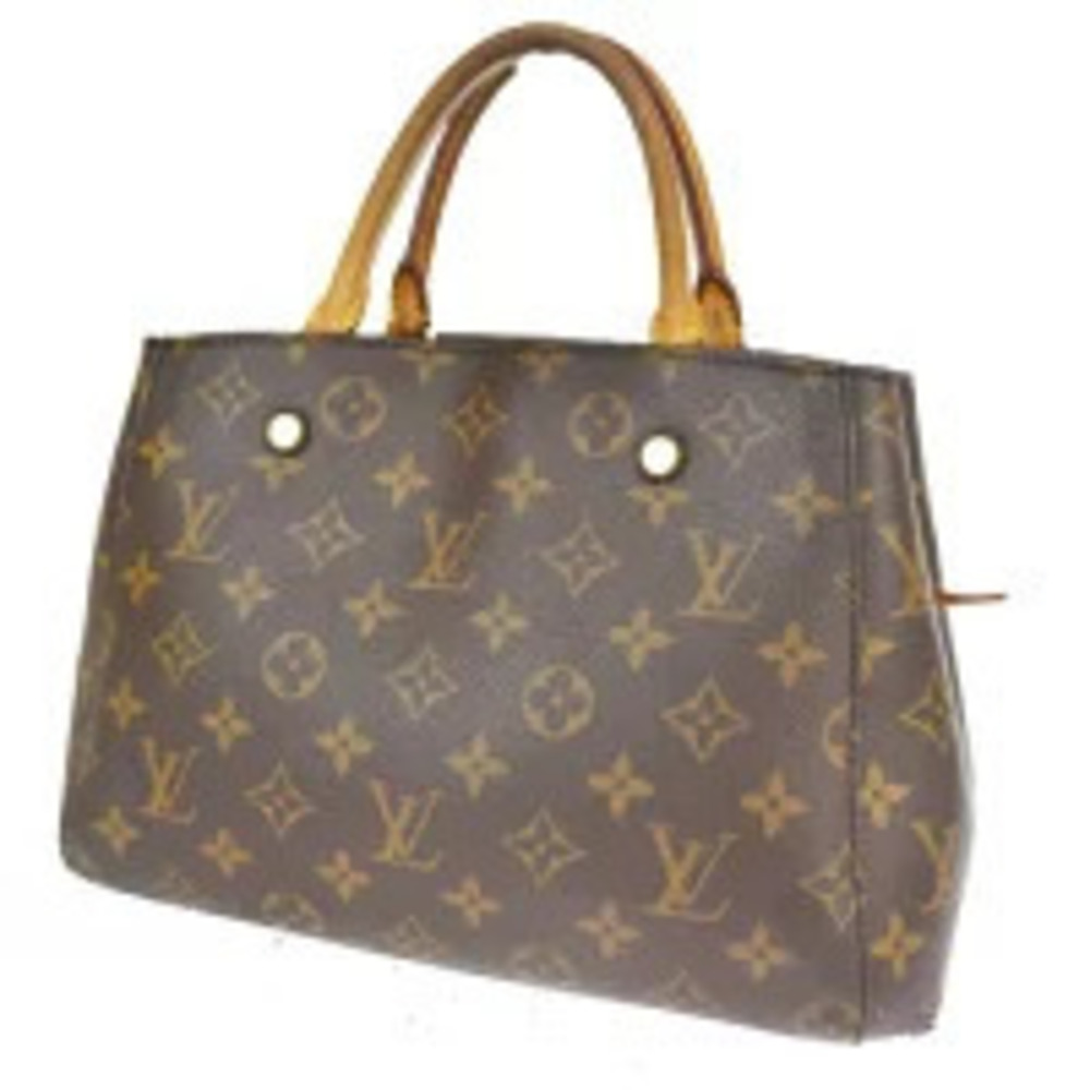 Louis Vuitton Montaigne Handbag Monogram Leather